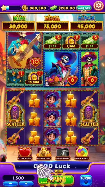 Dead and Love slots screenshot 1