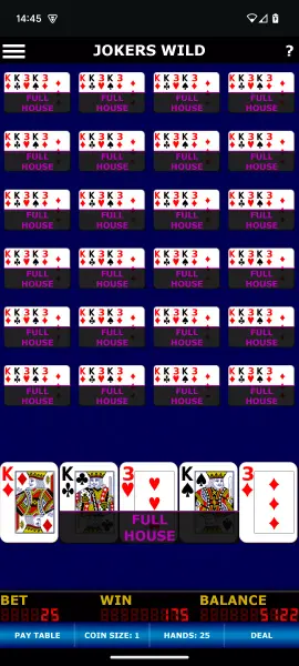 Joker Wild Video Poker screenshot 1