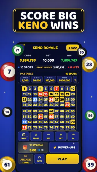 Keno Games: Live Jackpots screenshot 2